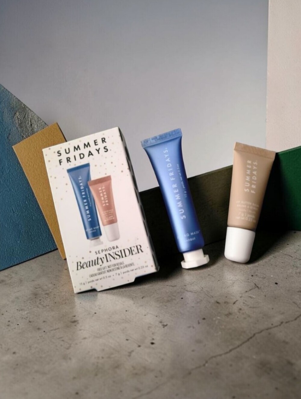 Nib! Summer Fridays Duo: Jet Lag Mask + Vanilla Lip Butter Balm gift set